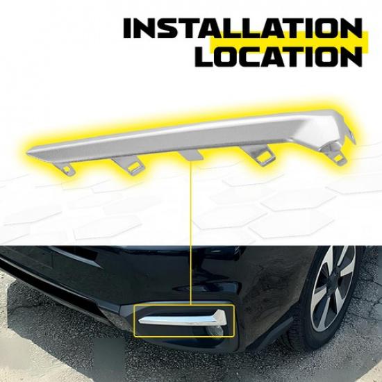 LEFT+RIGHT Side Fog Light Molding Trim For 2017-2018 Subaru Forester 57708SG000