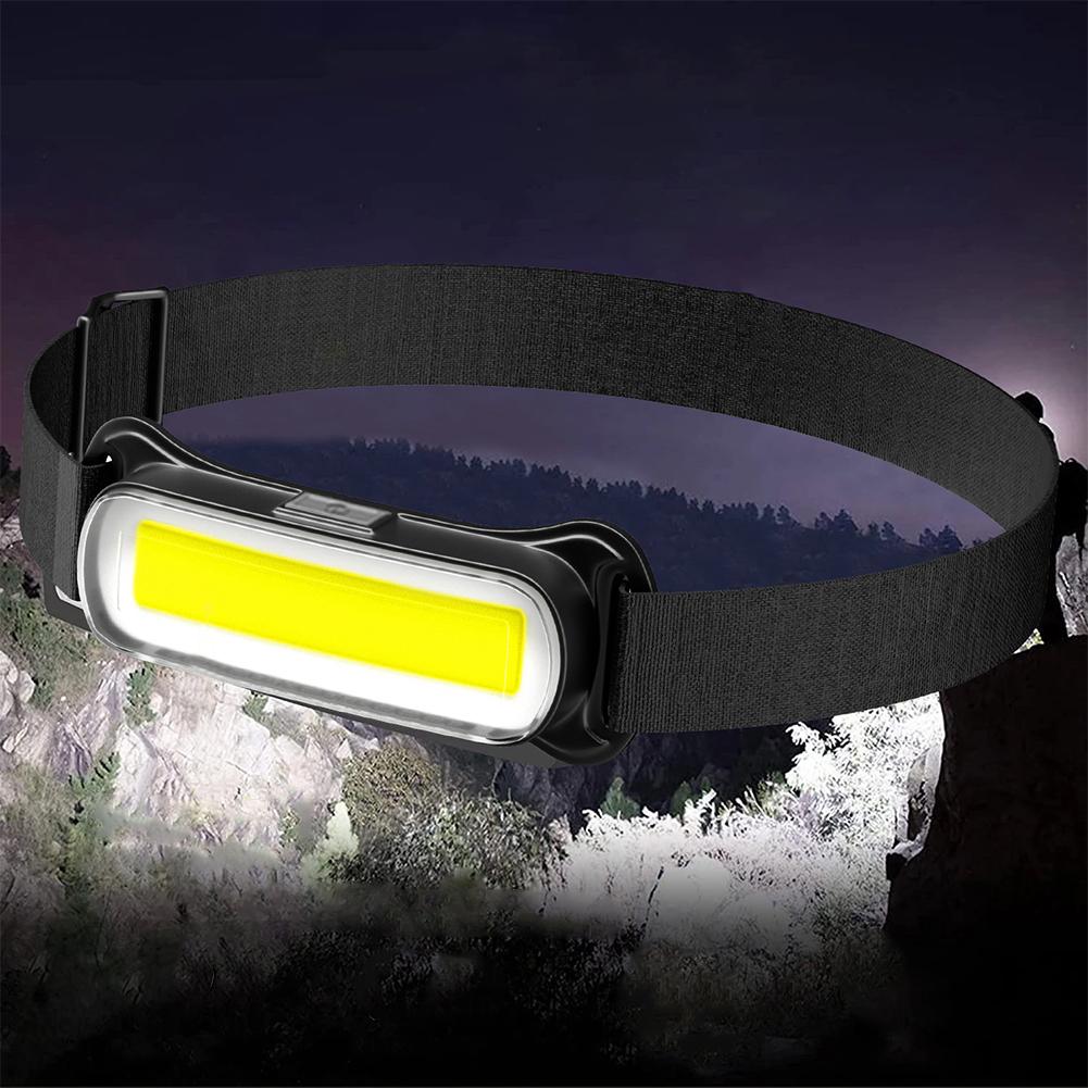 USB Rechargeable LED Headlamp 3 Modes Flashlight Waterproof Head Light Adjustable Headband for Camping Fishing Running Biking
