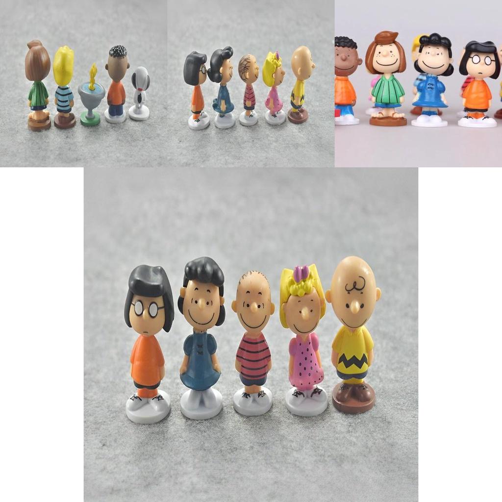 Conjunto de 12 Toppers de Bolo do Snoopy Decore Sua Festa Com a Turma do Peanuts!