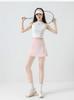 Women's Korean Sporty Pleated Tennis Skirt Shorts: Lightweight, Breathable, Anti-Exposure for Badminton & Yoga.