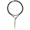 Hip Hop Rivet Necklace For Man Woman Cone Pendant Sweater Chain Choker Jewelry Punk Male Cool Accessories