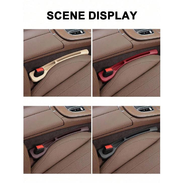 2pcs Car Seat Gap Filler, Dual Slot Design, Car Interior Accessories, Phone & Key Storage Box, Car Slot Pad, Seat Gap Fillers