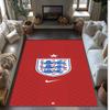 England National Football Team Theme Rug Soft Crystal Velvet Area Rug Non-Slip Floor Carpet for Living Room Bedroom Nursery