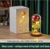 Rose in Eternal Glass Dome with Dust Cover - 520 Valentine's Day Birthday Gift Ornament