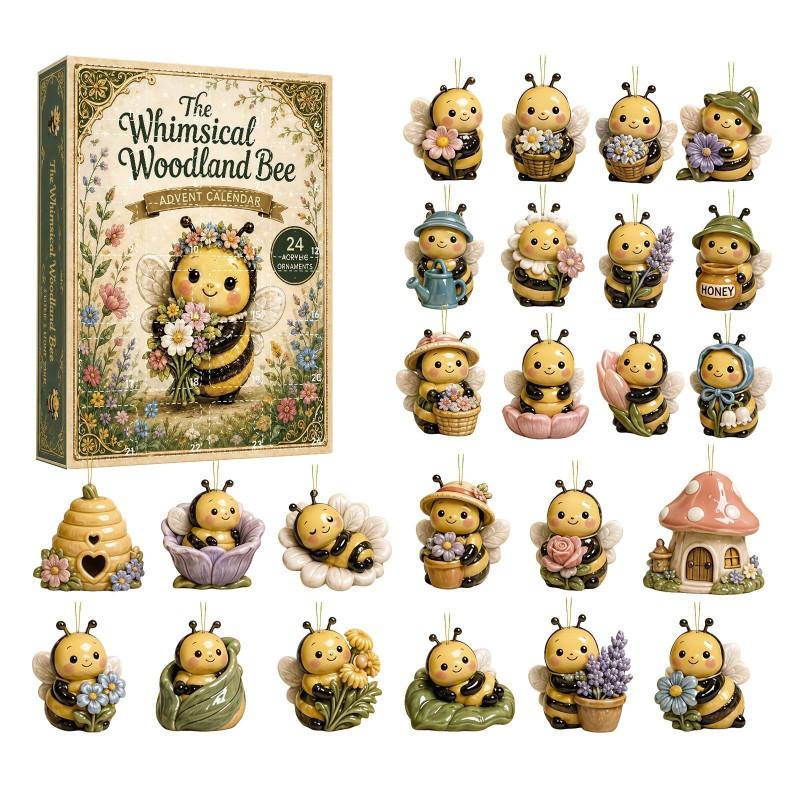 2026 Animal Christmas Advent Calendar Acrylic Blind Box Toy Adults Collectible Holiday Countdown Gift