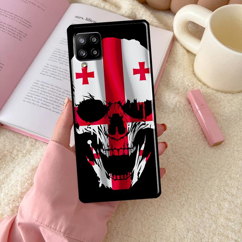 Georgia Flag For Samsung Galaxy A06 A16 A26 A36 A56 A52 A53 A33 A13 A34 A54 A14 A15 A35 A55 A22 A32 Case