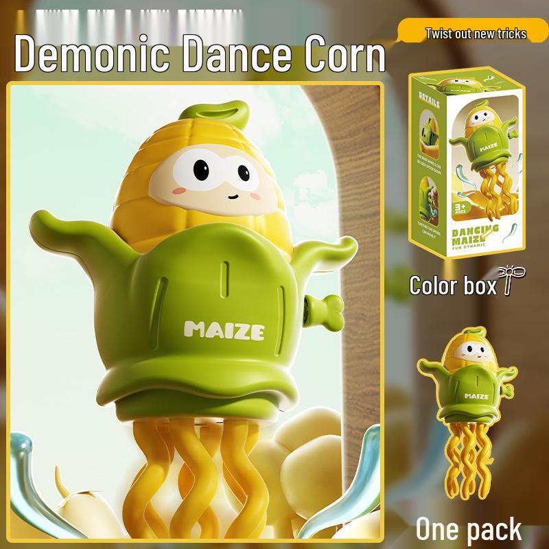 Wind-Up Dancing Corn Twist Decompression Toy