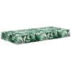 Outdoor Seat Cushion with Tropical Leaves Pattern 80 X 40 X 8 Cm