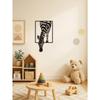 Sleek Zebra Metal Wall Art Modern Animal Sculpture for Farmhouse Boho Living Room Office Durable Indoor Outdoor Decor