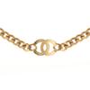 Chanel Classic Big Logo Metal Necklace Women's Style