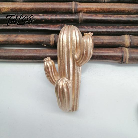 Multi Purpose Wall Hangers Cute Cactus Adhesive Hook, Nail-Free Resin Strong Load-Bearing Hanger, Small Space Storage Hooks Mount Organizer