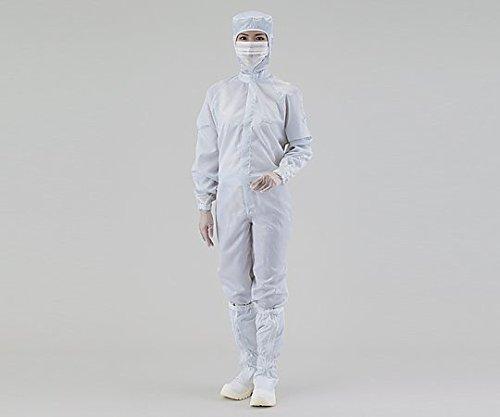 AS ONE CR Wear, Hooded, Class 100, Center Zipper Type, White, 4L, Cleanroom