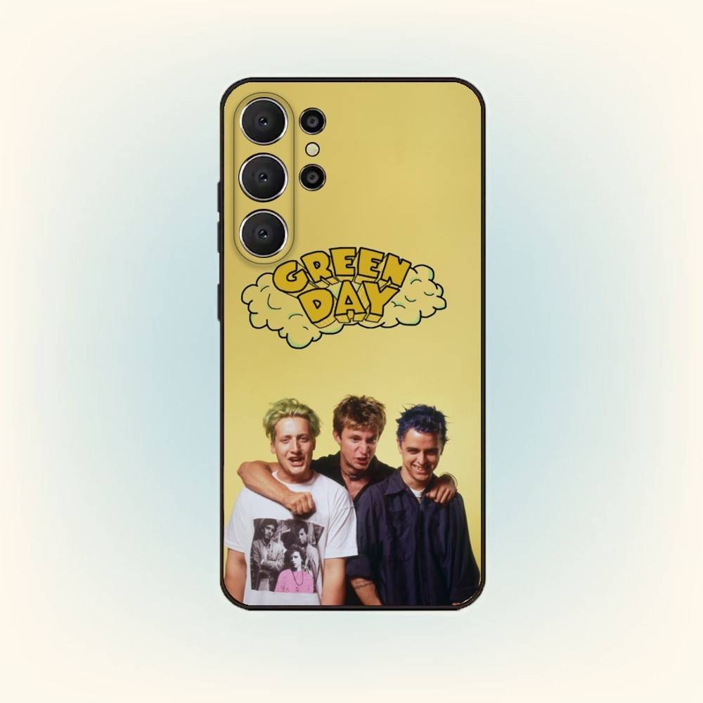 G-Green D-Day Band Phone Case For Samsung S26,S25,S24,S21,S22,S23,S30,Ultra,S20,FE,Lite,10,9,Black Cover