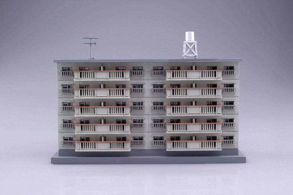 Architectural Romando 1/150 Scale Apartment Complex Set of 2 Buildings, Diorama Supplies, Assembly Kit