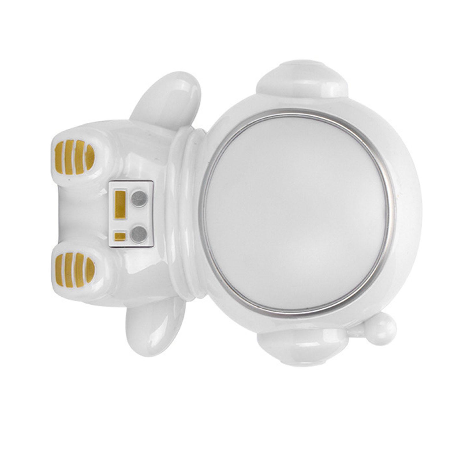 

Нічник 3 режими Світлодіодний барвистий милий зовнішній вигляд астронавта USB-порт Приліжкова нічна лампа для спальної кімнати білий