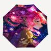 1pc Floral Fantasy Umbrella Auto-Open Close, Foldable Design, Outdoor Shelter for Festivals & Everyday Use - Perfect Gift for Fans!R073
