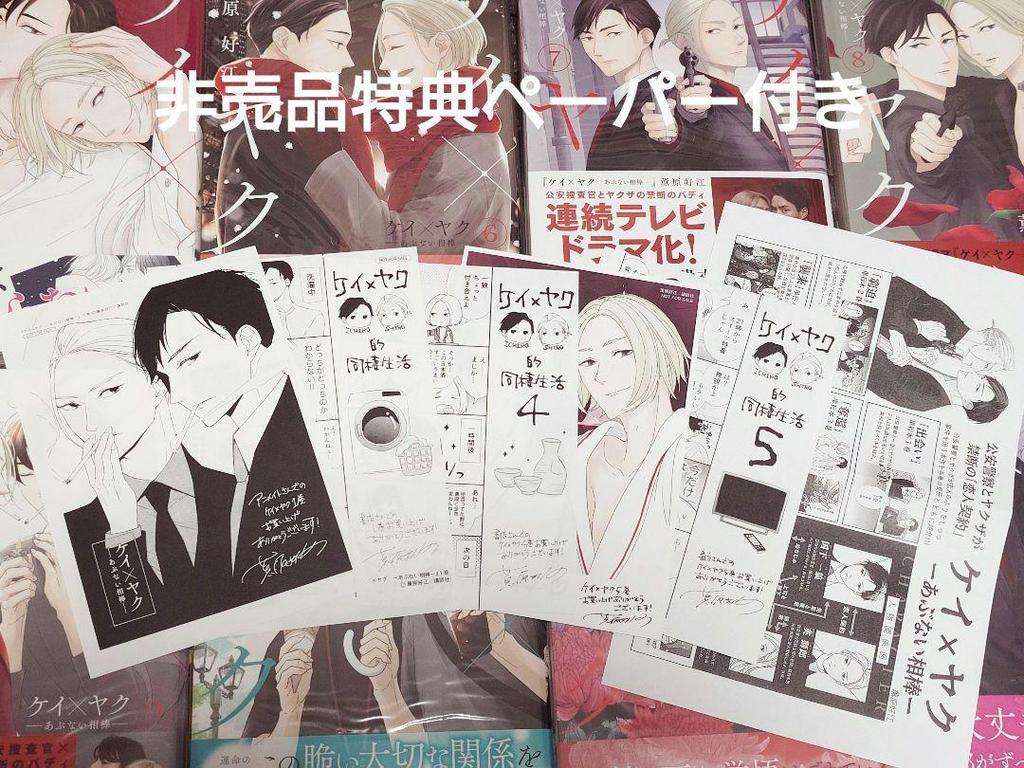 [USED] Kei X Yaku - Dangerous Partner - Complete Set of Volumes 1-13 by Yoshie Kaoruhara with Bonus Paper