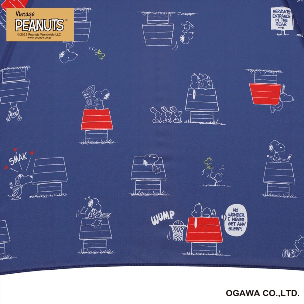 Ogawa Snoopy Folding Umbrella for Peanuts Favorite 6 90602 (Ogawa) Women, "My Time" 55cm, Ribs,