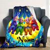 Teletubbies Moon Stars Blanket Soft And Cozy Custom Name Gift For All Holidays Home Decor Office Nap Outdoor Holiday Gift Playful Design Polyester