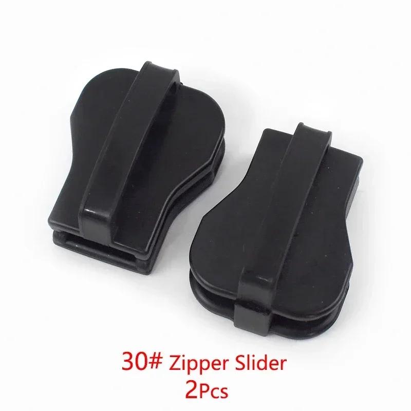 1/2M Meetee 30# Extra Large Resin Zippers with Zipper Puller Slider Outdoor Tent Luggage Closure Zips Repair Sewing Accessories