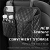 Multi-Purpose Popular Leather Car Boot Back Seat Box Organizer 1-3 Compartments Hanging Storage Bag Automotive Interior