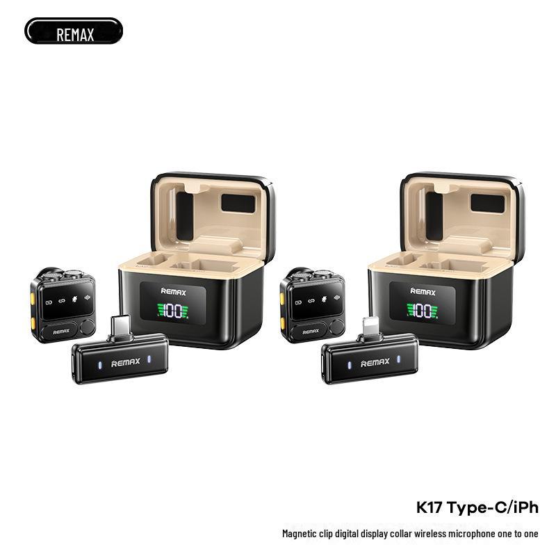 Remax Wireless Noise-Reduction Microphone for Outdoor Live Broadcasts and Interviews