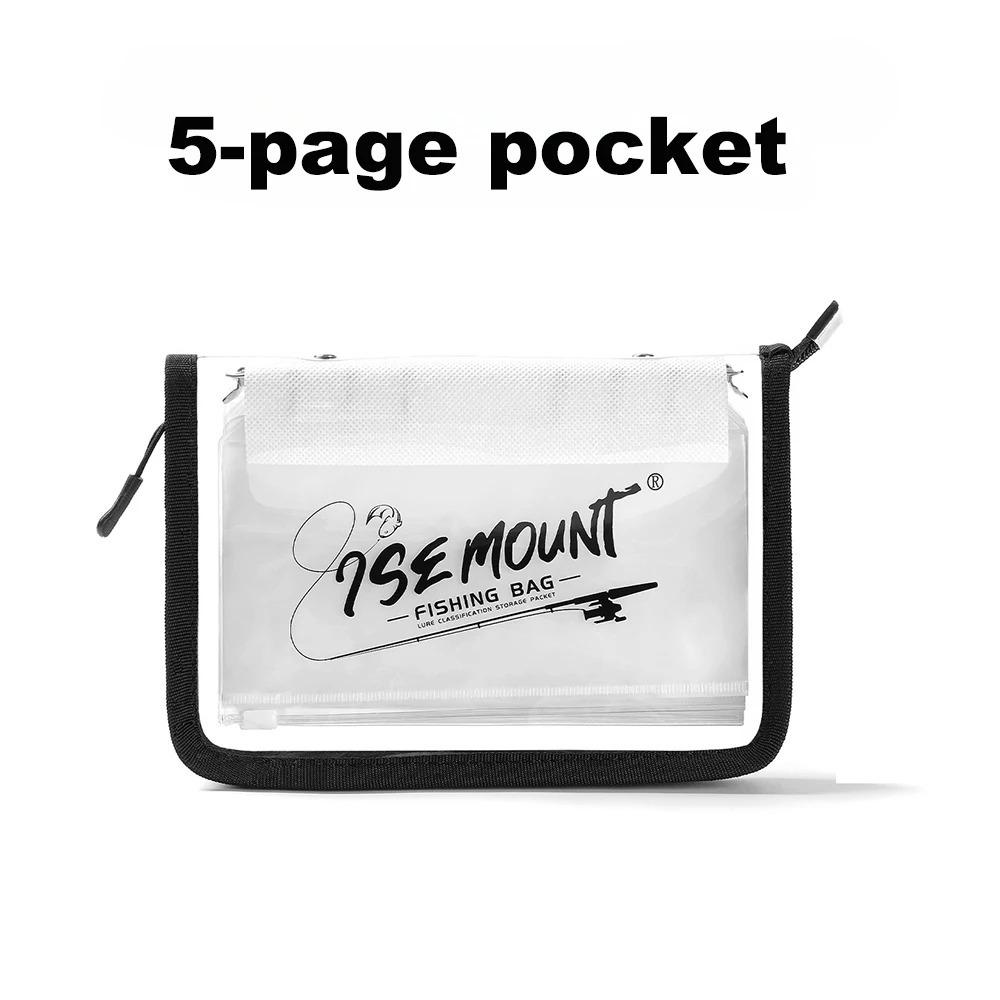 

Luya Transparent Fake Bait Bag Partitioned A6 Bait Storage Bag Inner Bag PVC Lure Bag Fishing Accessories