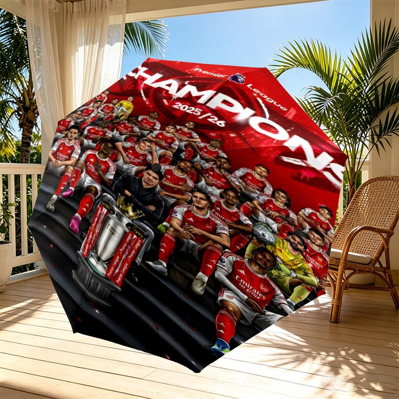 football team.C Print Automatic Open Close Umbrella, Portable Foldable Umbrella, for Outdoor Commute Camping Trip, Ideal Birthday Gift