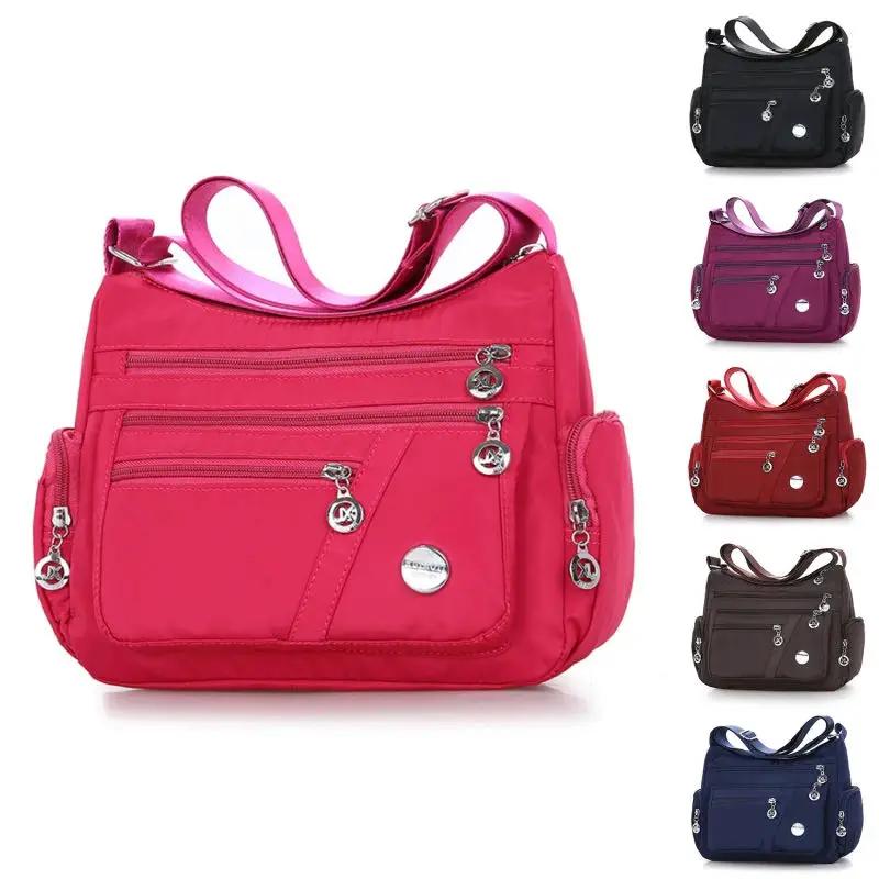 Women Crossbody Bag Waterproof Tote Casual Nylon Purse Handbag RFID Lightweight Messenger Bag