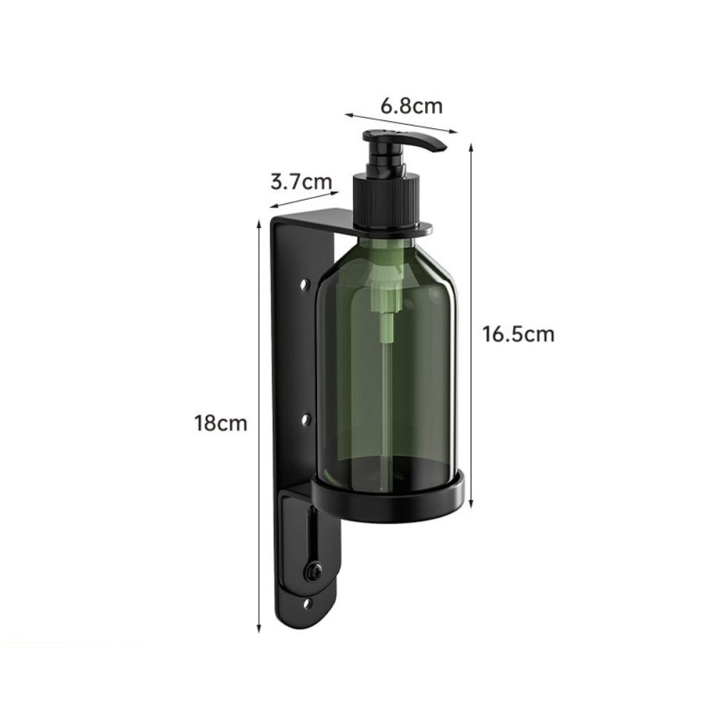 Plastic Manual Soap Dispenser Stainless Steel Pump Bottle Holder Wall Mounted Soap Dispenser  Hotel