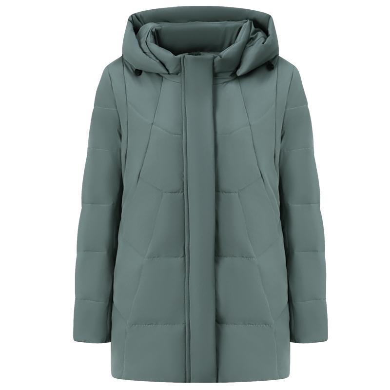 Plus Size XL-6XL Middle Age Women's Down Coats Winter Vintage Parkas Hooded Elegant Loose Thick Warm Down Jackets Woman Outerwears