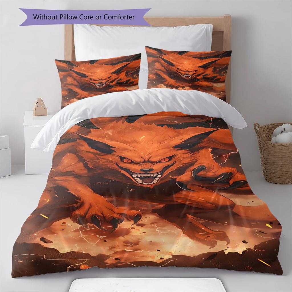 Set Copripiumino Trapuntato con Fantasia Cartone Animato Federa Decorazione per la Casa Regalo di Compleanno (1 * copripiumino + 2 * federa, senza nucleo)