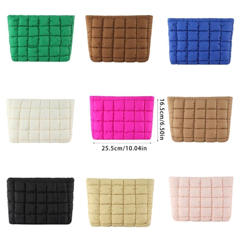 Stylish Pleated Handbag And Cosmetic Pouch For Women Practical Makeup Bag Suitable For Parties And Everyday Use