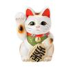 White Small Cat No. 6 Right Hand Inviting Money Lucky Cat Tokoname Ware