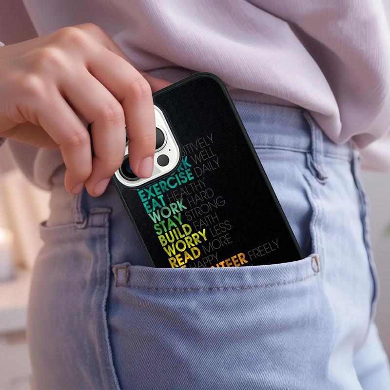Workout Motivation fitness Gym quotes Phone Case For iPhone 17 Air 15 16e 14 13 Pro Max Coque 12 11 Pro Max PLUS cover