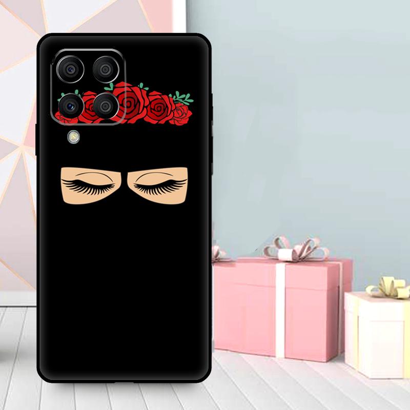 Muslim Islamic Girls Arabic Hijab Case For Samsung Galaxy M56 M52 M32 M53 M16 M11 M21 M31 M35 M12 M13 M14 M15 M36 M55 M34 M54