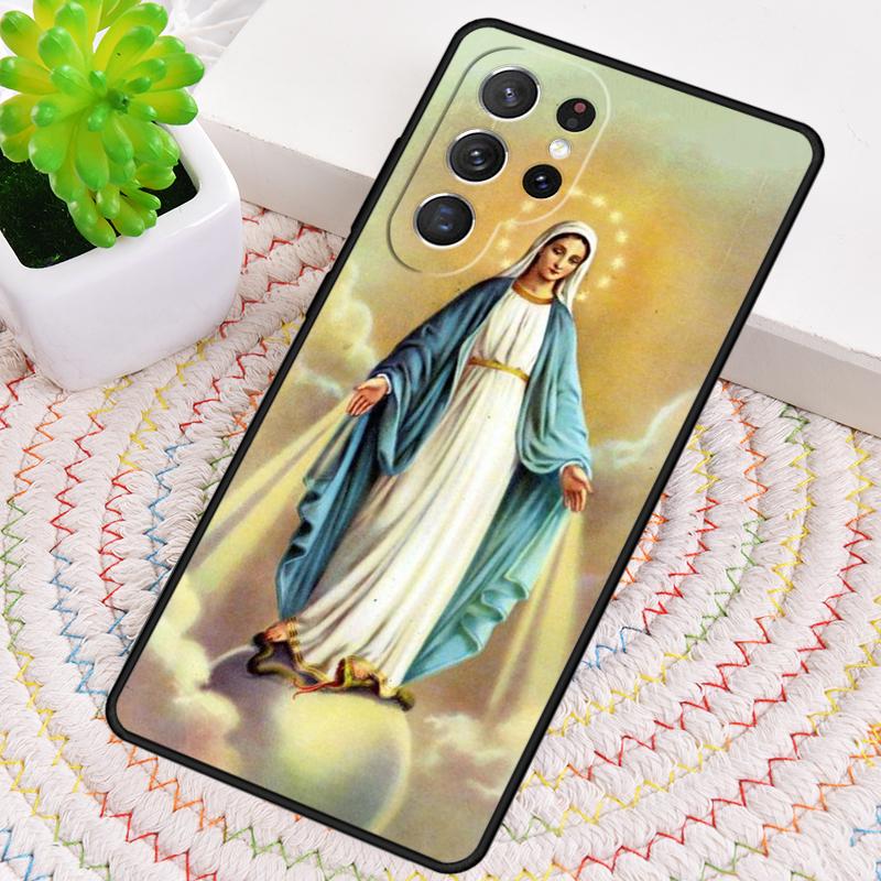 Virgin Maria print TPU Phone Case For Samsung Galaxy note 10 pro S26 S25 S24 S23 S22 Ultra Plus S21 FE S20 Shockproof Cover