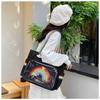 New Rainbow Design Handbag Y2K ItaBag Casual High Beauty Sweet Girl Shoulder Bag, Fashionable Cute Transparent Ulzzang Ita Bag