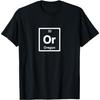 Oregon, OR, Periodic Table Element, 33rd State - Science T-Shirt