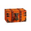 Wooden Storage Box With Locking Mechanism And Leather Accent For Home Use Documents Small Item Organization Case