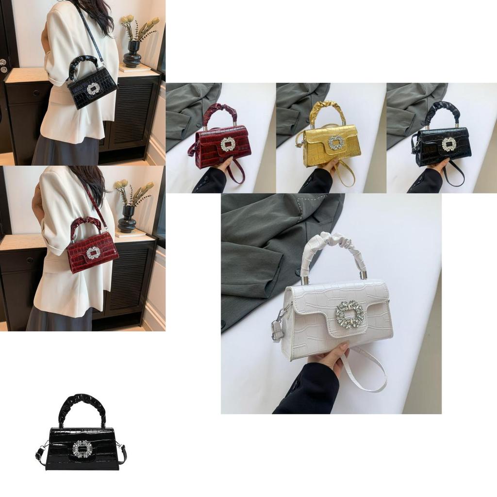 Stylish Pu Leather Fashion Handbag For Women Trendy Small Square Shoulder Bag