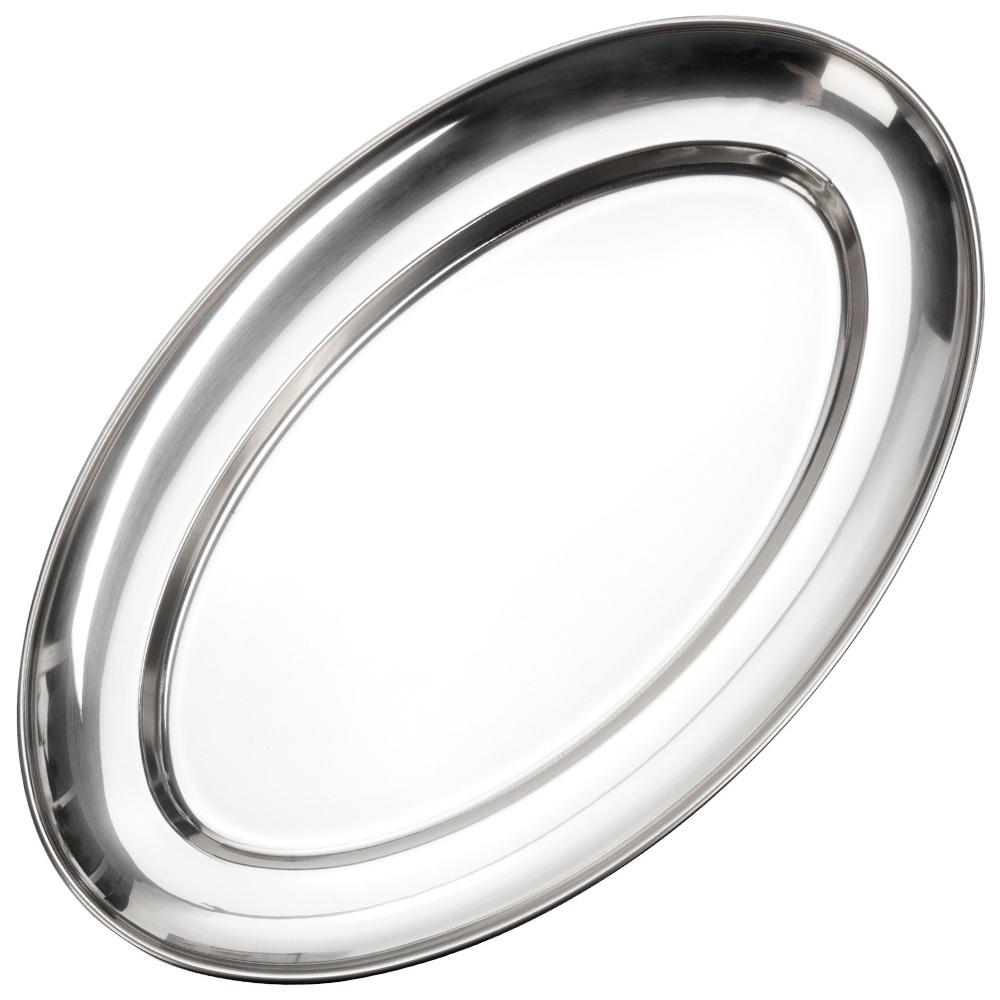 Oval Steel Platter 32X20 Cm 3 Pcs.