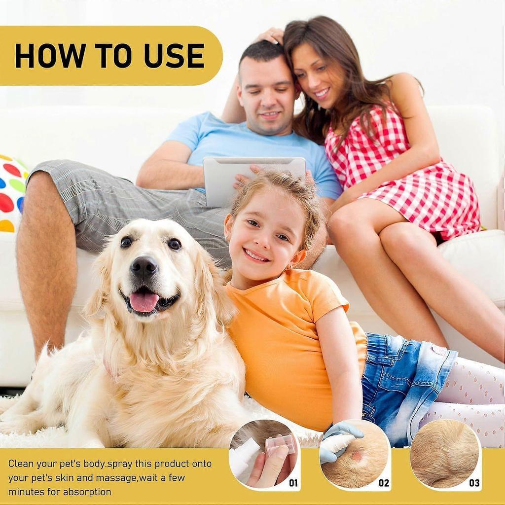Pet Skin Soothing Spray--Moisturizing Skin Treatment Spray to Reduce Scratching & Soothe Irritation | Safe for All Pets | 120ml Natural Itch Relief fo