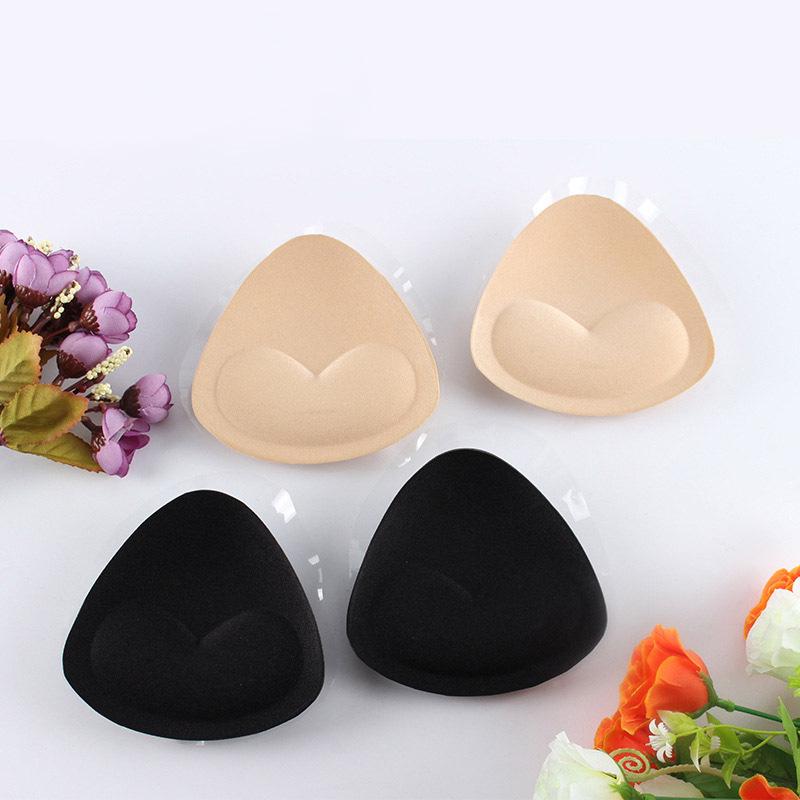 Triangle Self-Adhesive Push-Up Breast Pads for Women - Invisible Sponge Inserts for Swimwear & Lingerie