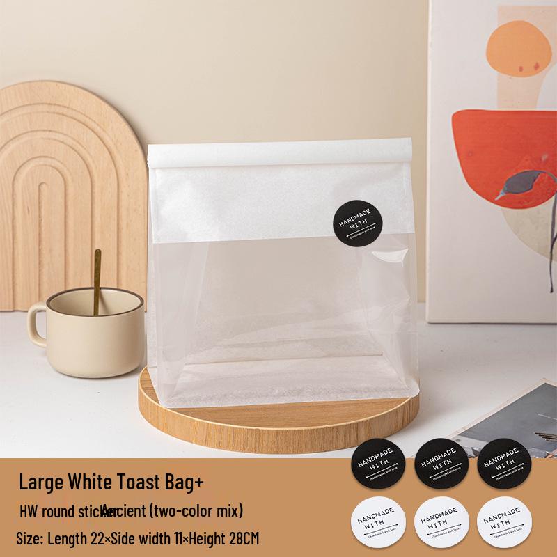 450g Self-Sealing Bread Bags for Sliced Toast & Croissants