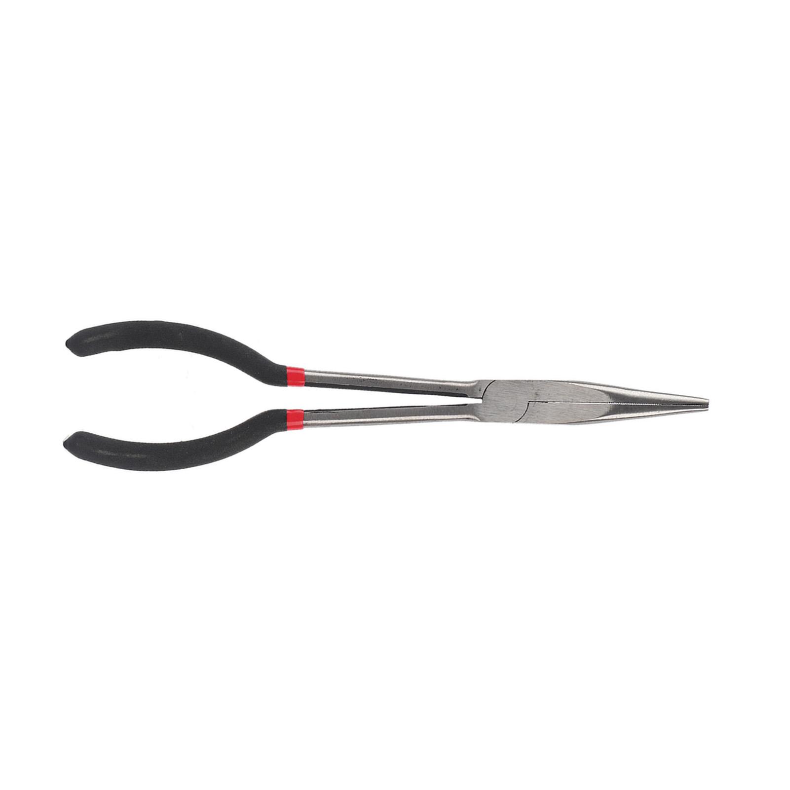 

11-дюймовые плоскогубцы с длинным носом, стальные плоскогубцы с игольчатым носом с нескользящей рукояткой, ручной инструмент для ремонта