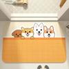1PCS Cartoon Bathroom Soft Diatomaceous Mud Floor Mat Bathroom Absorbent Foot Mat Toilet Sink, Bedroom Mat Carpet