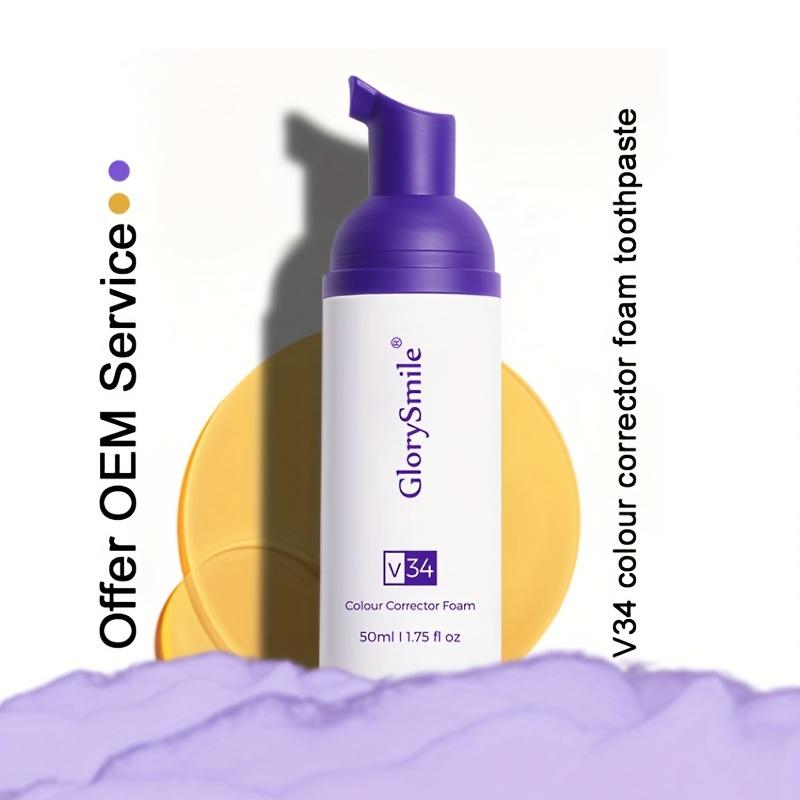 Purple Foam Toothpaste Deep Cleaning Oral Hygiene Clean Freshen Breath Whitening Stains Removes Tartar Oral Cleaning