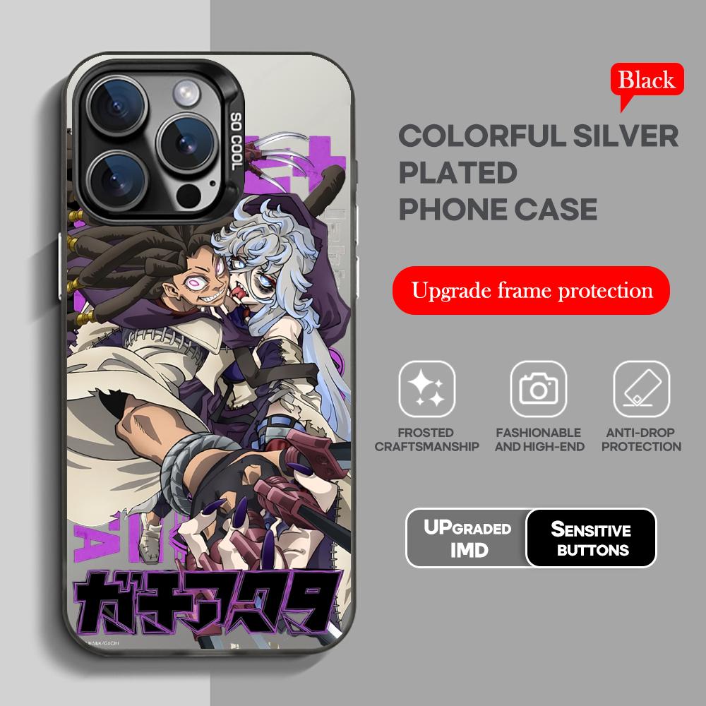 Anime GACHIAKUTA Phone Case black IMD Colorful Silver Suitable case for iPhone 17 16 e 15 14 13 12 11 XS Pro Max