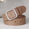 Women's Korean Style Square Buckle Belt - Black Casual Fashion Accessory